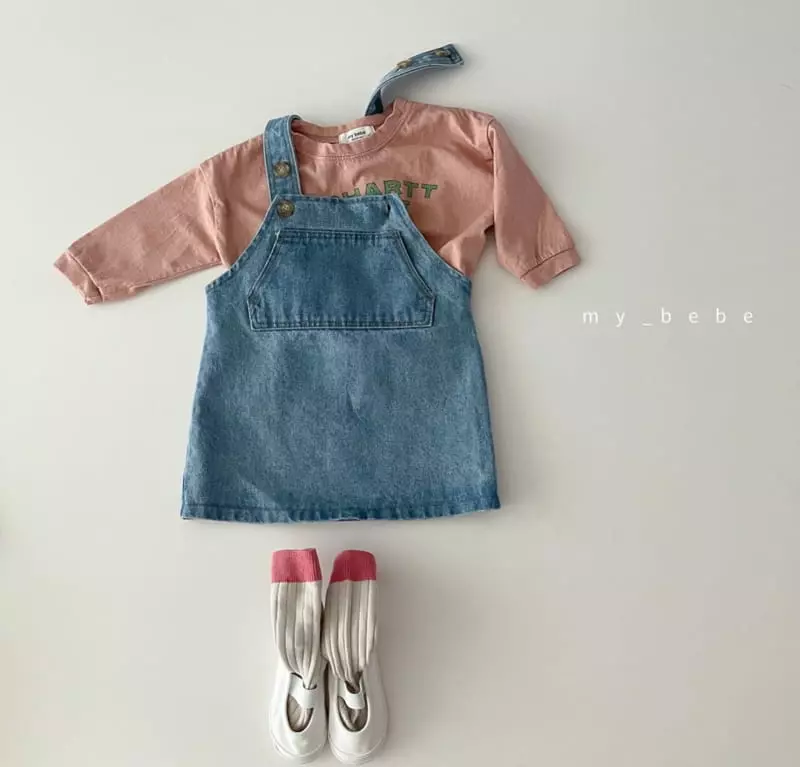 My Bebe - Korean Baby Fashion - #babyootd - Dungarees One-piece - 3