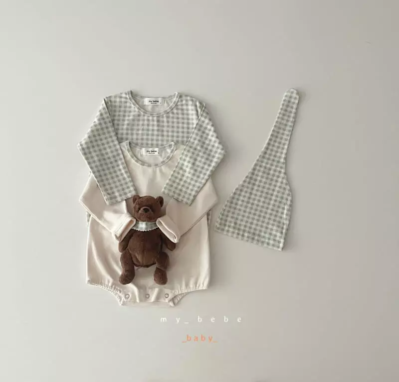 My Bebe - Korean Baby Fashion - #babyootd - Bebe Hat Bodysuit Leggings Set - 11