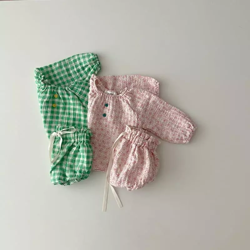 My Bebe - Korean Baby Fashion - #babyoutfit - Honey Bloomer Top Set