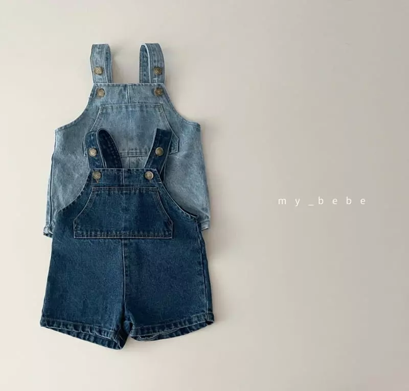 My Bebe - Korean Baby Fashion - #babyoutfit - Dunim Dungarees Pants