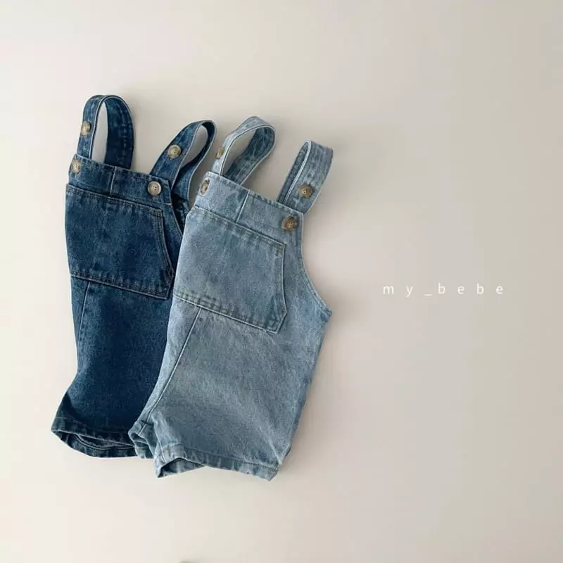 My Bebe - Korean Baby Fashion - #babyoutfit - Dunim Dungarees Pants - 2