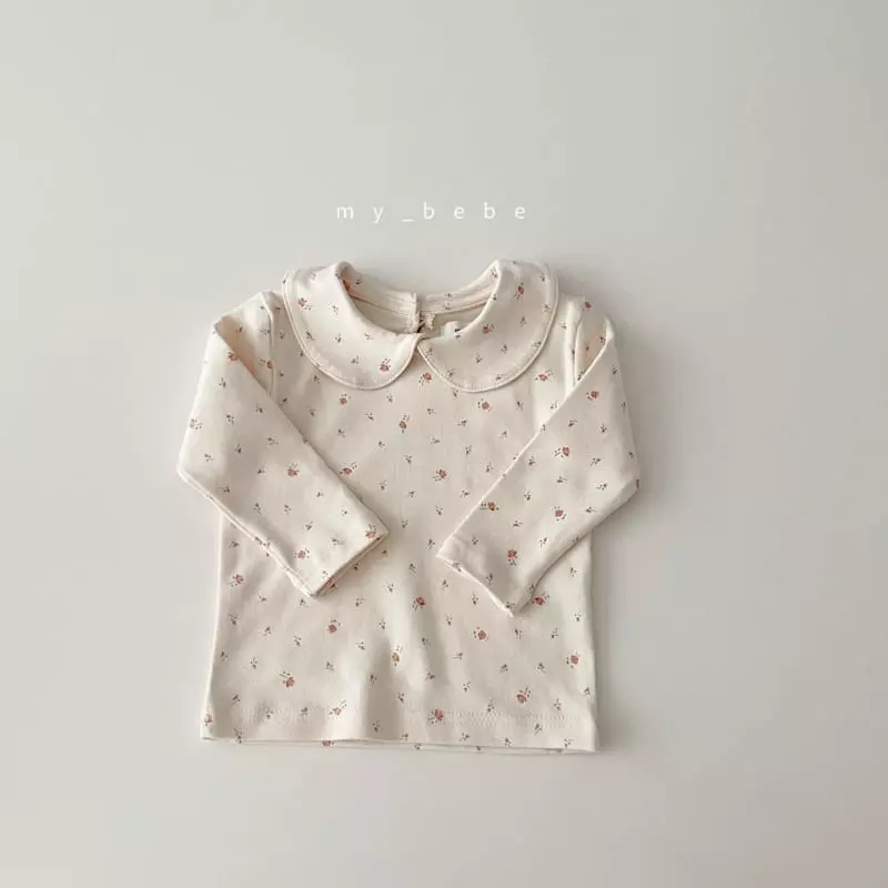 My Bebe - Korean Baby Fashion - #babyoutfit - Spring Collar Tee - 11