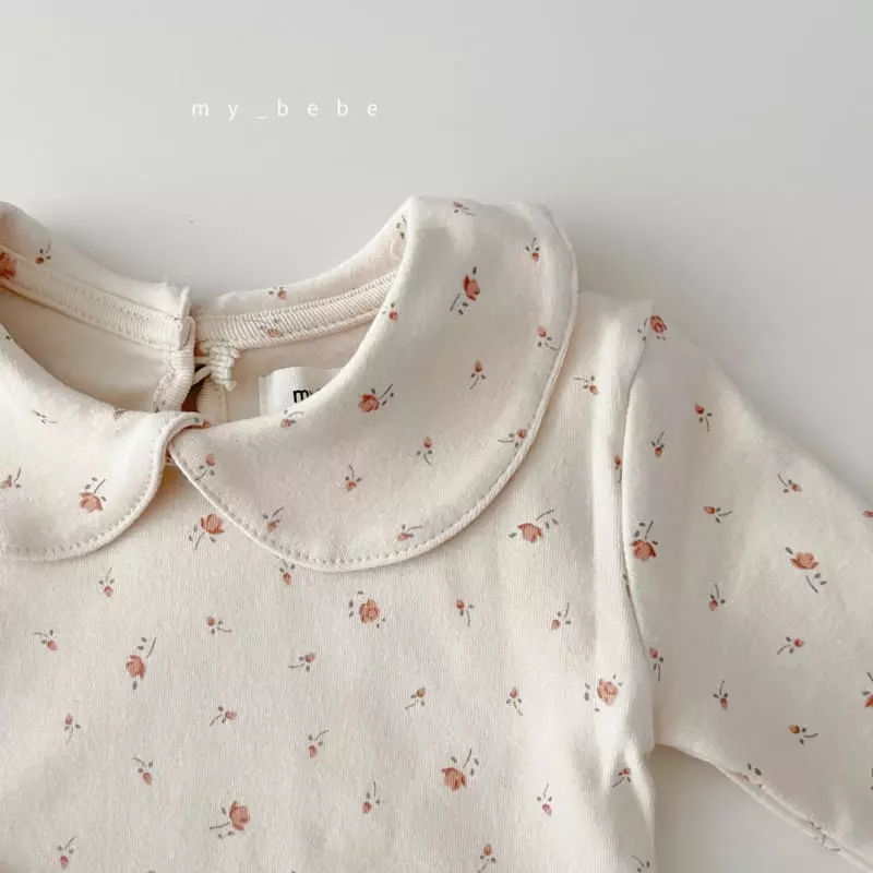 My Bebe - Korean Baby Fashion - #babyoutfit - Spring Collar Tee - 12