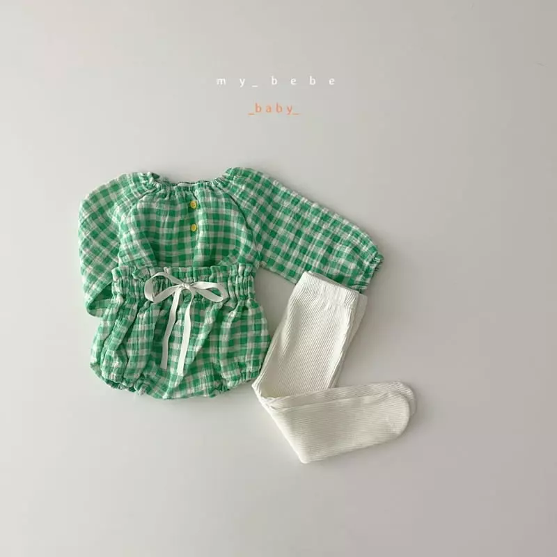 My Bebe - Korean Baby Fashion - #babywear - Honey Bloomer Top Set - 3