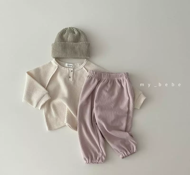 My Bebe - Korean Baby Fashion - #babywear - 22 Waffle Tee - 11