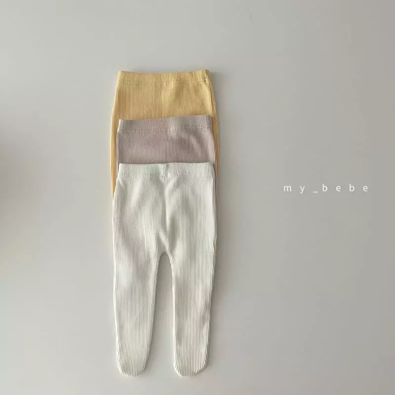 My Bebe - Korean Baby Fashion - #babywear - Rib Foot Leggings