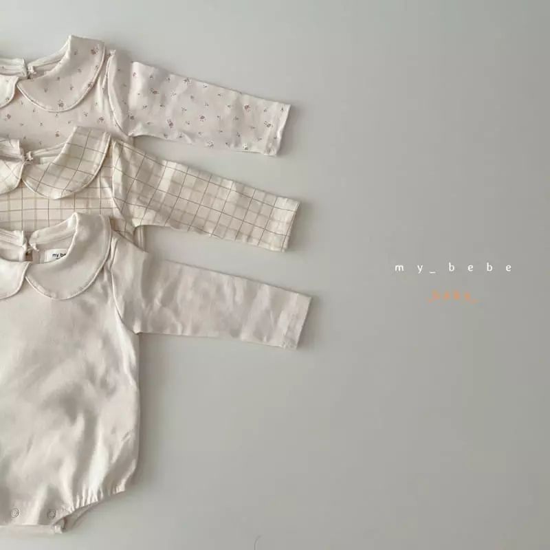 My Bebe - Korean Baby Fashion - #onlinebabyboutique - Collar Bodysuit Bebe - 2