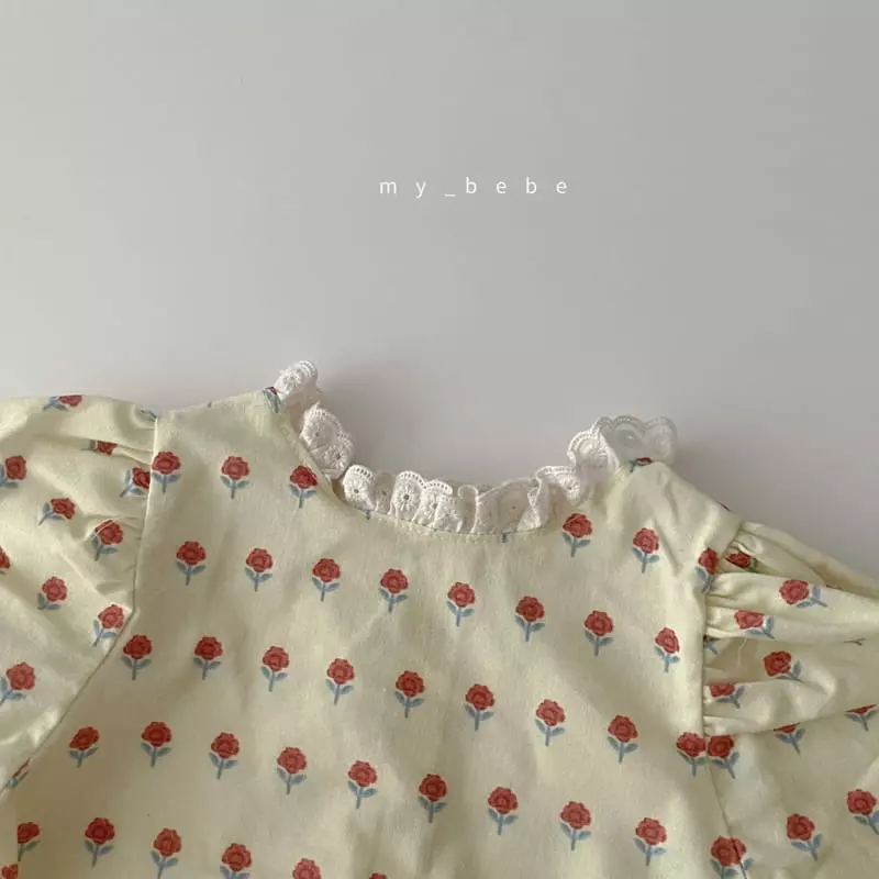 My Bebe - Korean Baby Fashion - #onlinebabyboutique - Spring Flower Blouse - 8