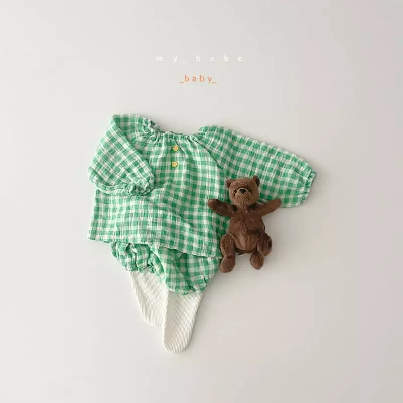My Bebe - Korean Baby Fashion - #smilingbaby - Honey Bloomer Top Set - 6