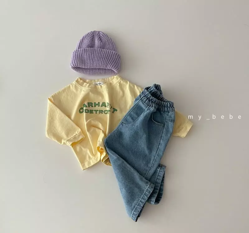 My Bebe - Korean Baby Fashion - #smilingbaby - Pigment Painting Tee - 5
