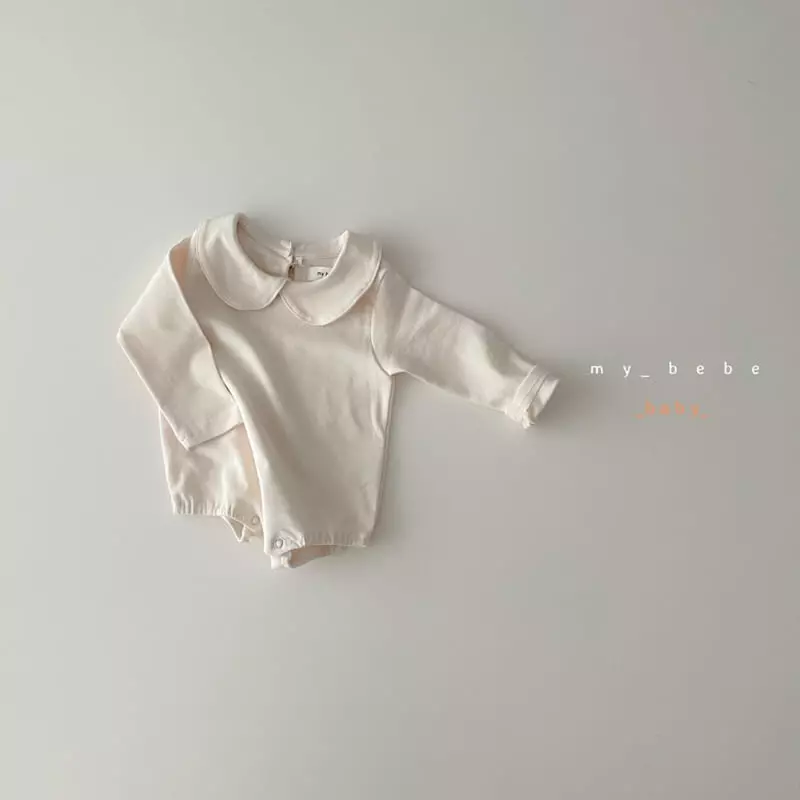 My Bebe - Korean Baby Fashion - #onlinebabyshop - Collar Bodysuit Bebe - 4