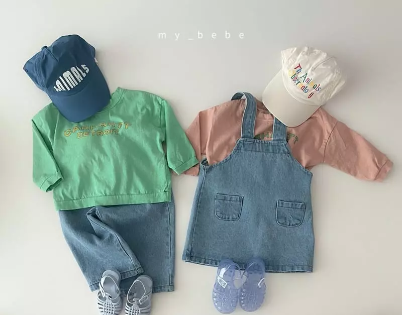 My Bebe - Korean Children Fashion - #childofig - 607 Denim Pants - 4