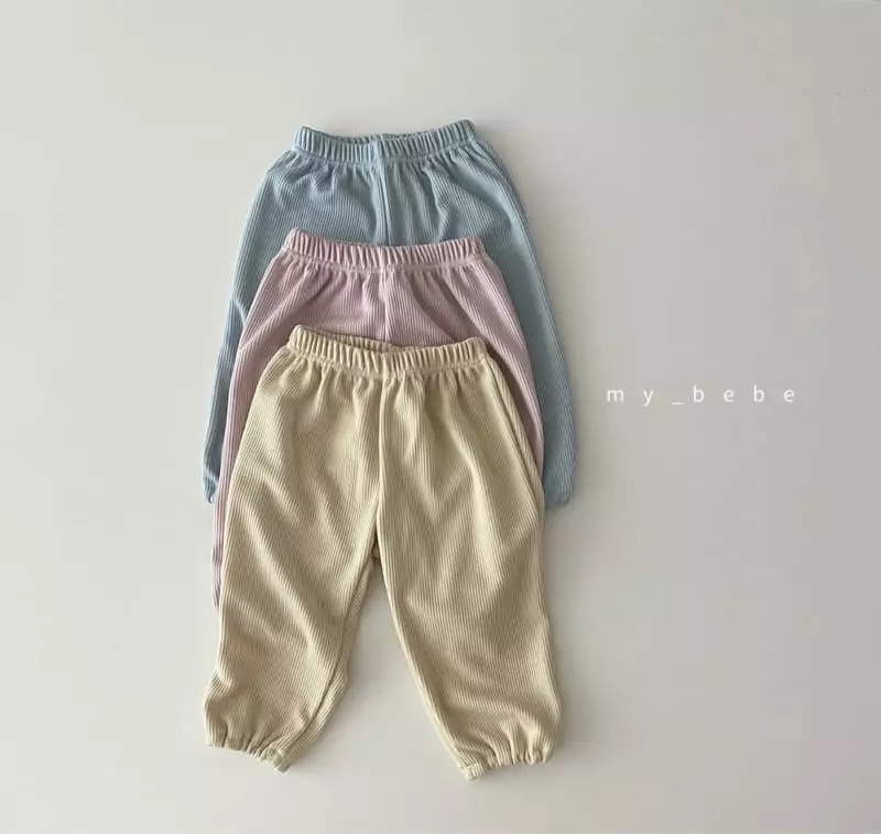 My Bebe - Korean Children Fashion - #kidsstore - Loose Rib Jogger Pants