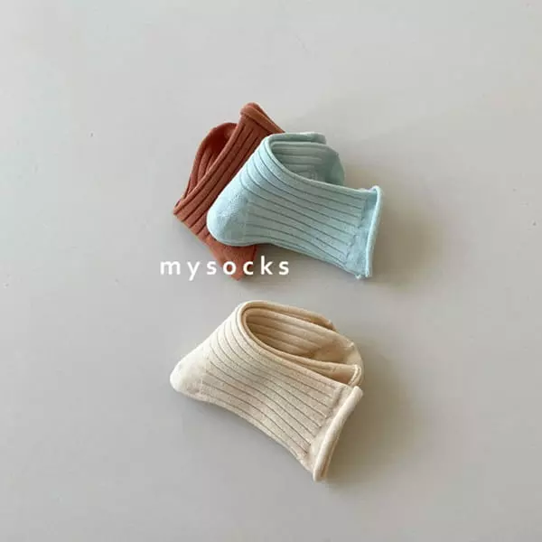 My Socks - Korean Children Fashion - #designkidswear - Sport Socks [set of 3]