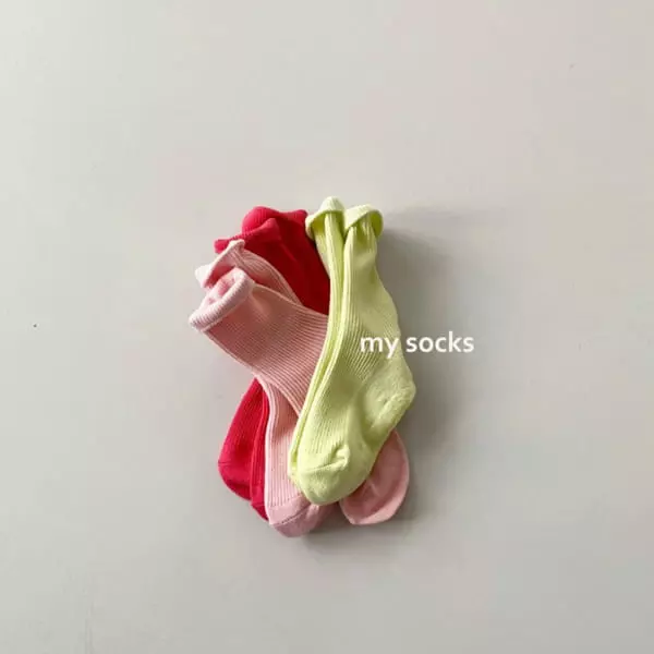 My Socks - Korean Children Fashion - #fashionkids - Sneakers Socks [set of 3] - 6