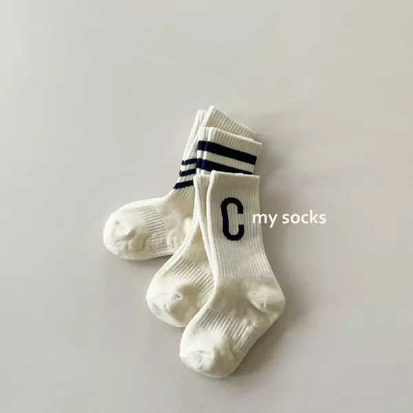 My Socks - Korean Children Fashion - #stylishchildhood - Soccer Socks [set of 3] - 2