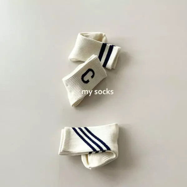 My Socks - Korean Children Fashion - #toddlerclothing - Soccer Socks [set of 3]