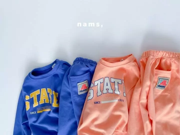Nams - Korean Children Fashion - #childofig - State Top Bottom Set - 7