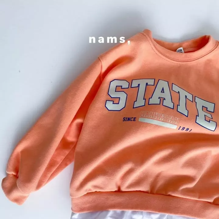 Nams - Korean Children Fashion - #minifashionista - State Top Bottom Set - 2