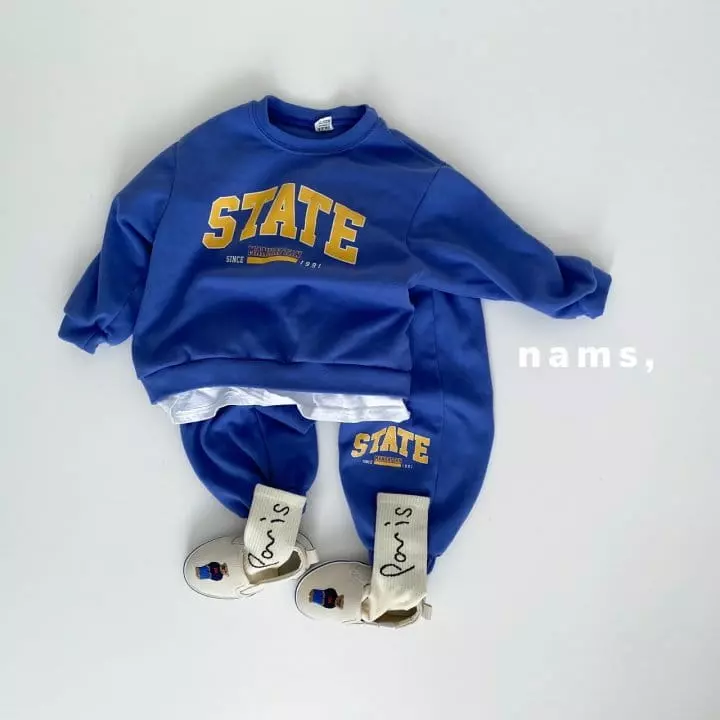 Nams - Korean Children Fashion - #prettylittlegirls - State Top Bottom Set - 4