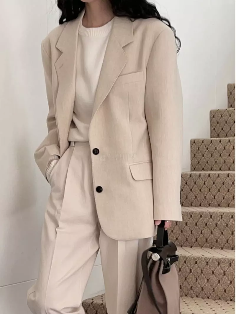 Nan - Korean Women Fashion - #momslook - Hoshi Two Button Jacket