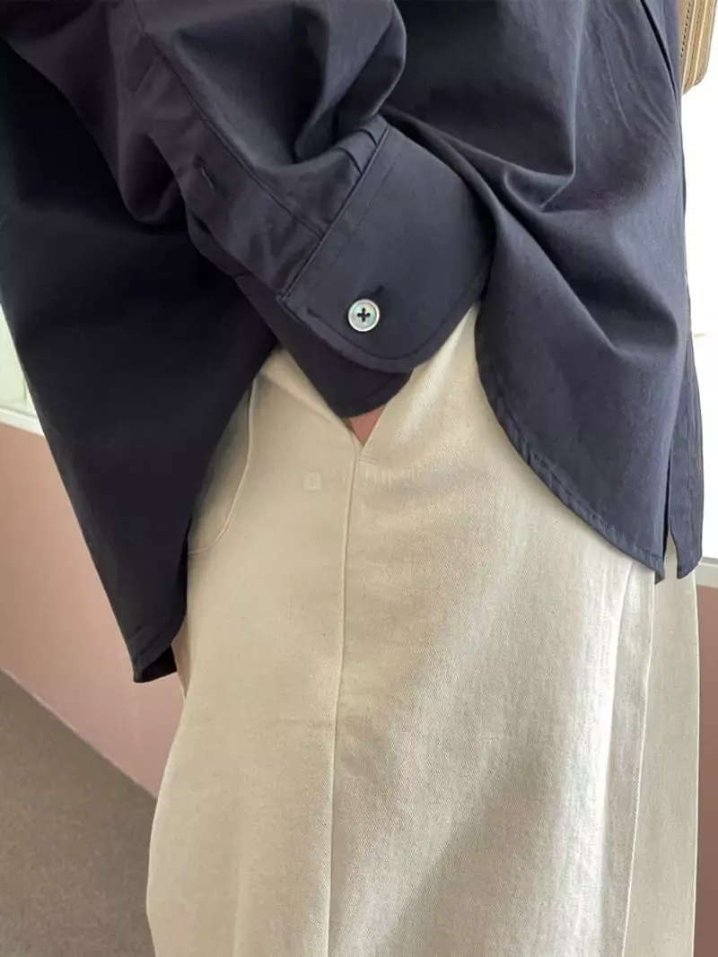 Nan - Korean Women Fashion - #momslook - Pocket Washing Shirt