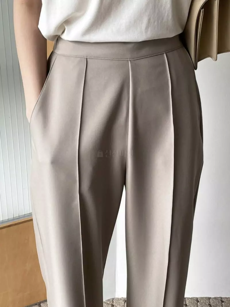 Nan - Korean Women Fashion - #restrostyle - Pintuck Banding Pants - 3