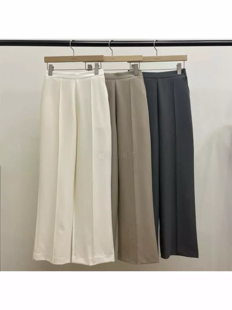 Nan - Korean Women Fashion - #restrostyle - Pintuck Banding Pants - 4