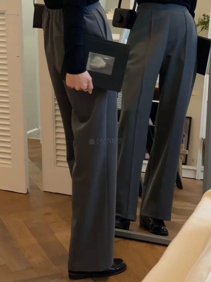 Nan - Korean Women Fashion - #vintagekidsstyle - Pintuck Banding Pants