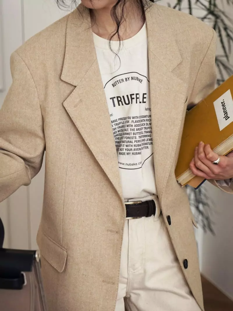 Nan - Korean Women Fashion - #womensfashion - Truffle Logo Tee
