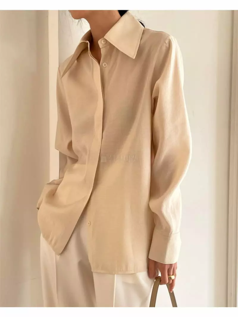 Nan - Korean Women Fashion - #womensfashion - Pointy Blouse