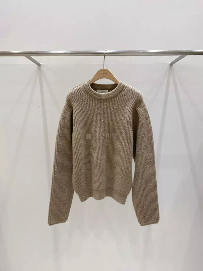 Nave - Korean Women Fashion - #momslook - Clash Knit Tee - 3
