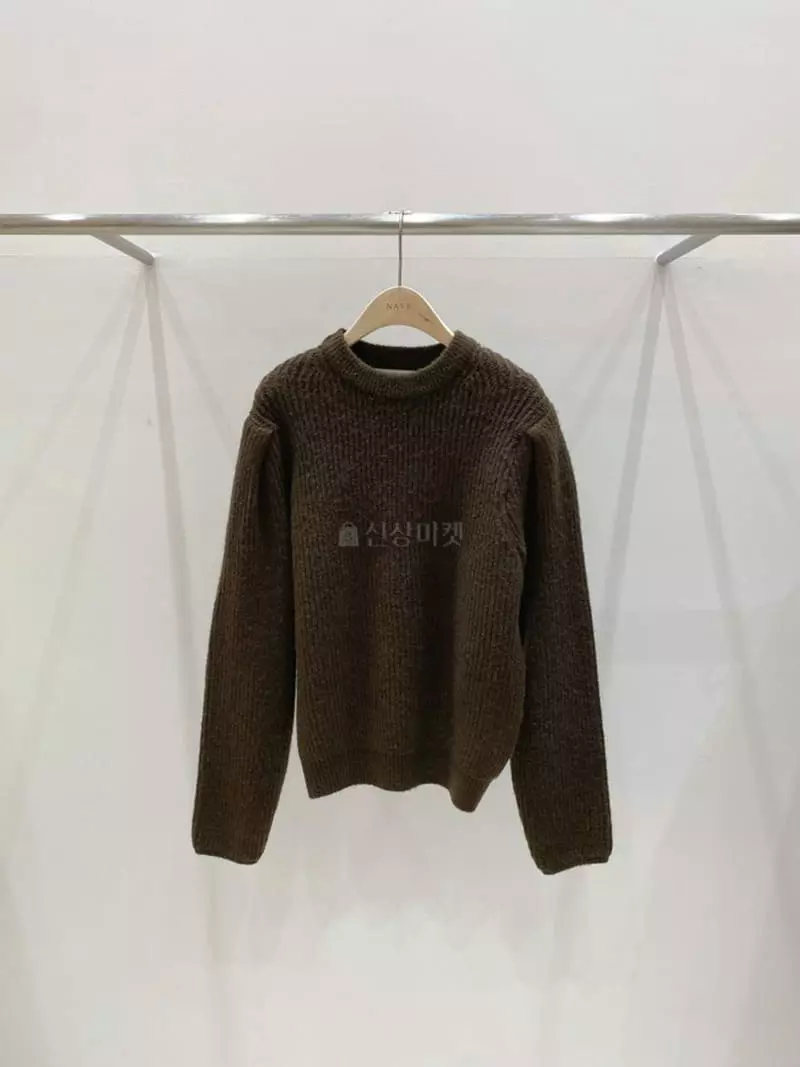 Nave - Korean Women Fashion - #momslook - Clash Knit Tee - 4
