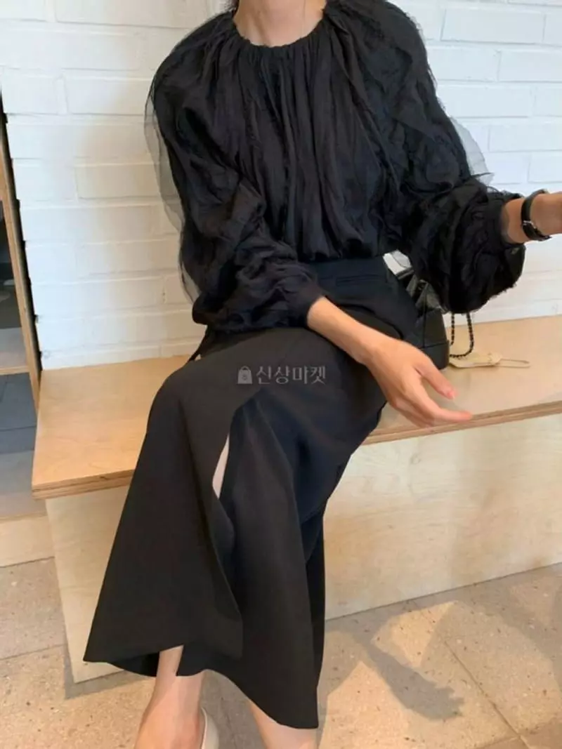 Nave - Korean Women Fashion - #womensfashion - Mime Blouse - 2