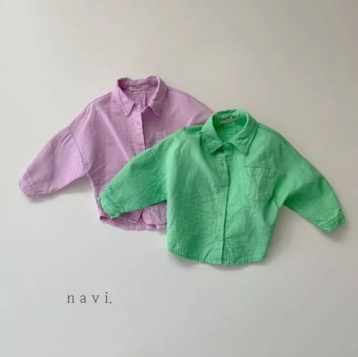 Navi - Korean Children Fashion - #Kfashion4kids - Round Shirt