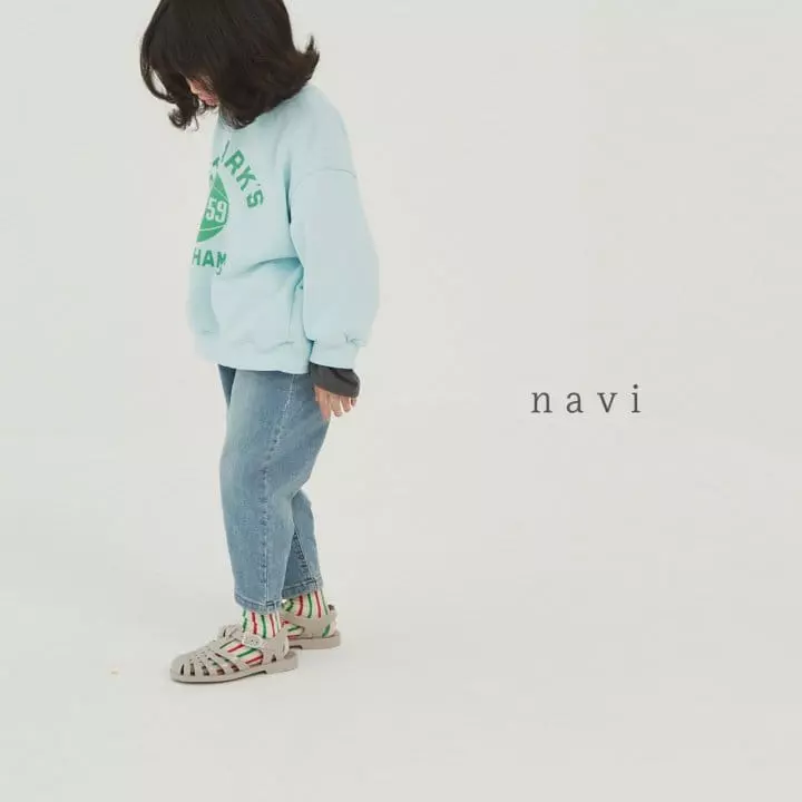 Navi - Korean Children Fashion - #childofig - Basket Sweatshirt - 10
