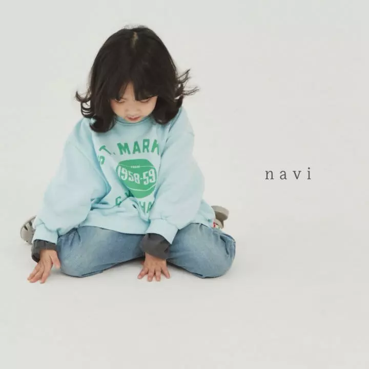 Navi - Korean Children Fashion - #childofig - Basket Sweatshirt - 11