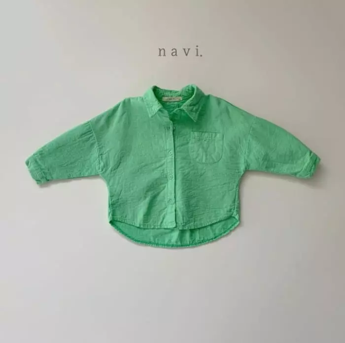 Navi - Korean Children Fashion - #childofig - Round Shirt - 6
