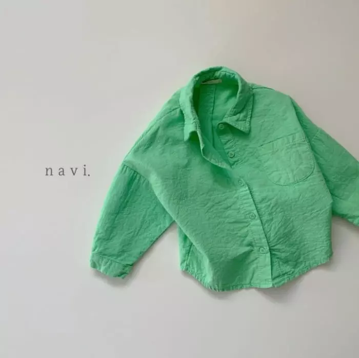 Navi - Korean Children Fashion - #childofig - Round Shirt - 7