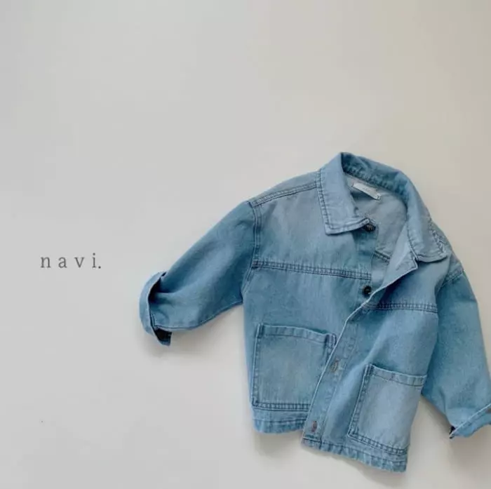 Navi - Korean Children Fashion - #prettylittlegirls - Spring Denim Jacket - 4