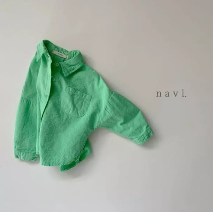Navi - Korean Children Fashion - #childrensboutique - Round Shirt - 8