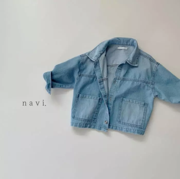 Navi - Korean Children Fashion - #childrensboutique - Spring Denim Jacket - 6