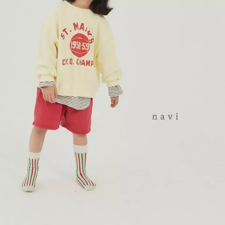 Navi - Korean Children Fashion - #fashionkids - Basket Sweatshirt