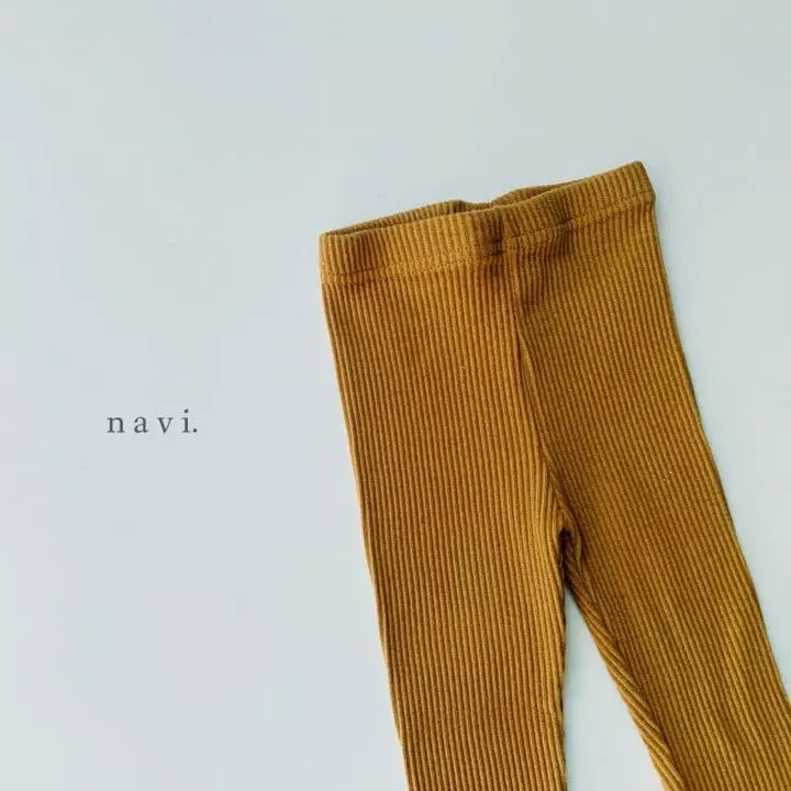 Navi - Korean Children Fashion - #kidsshorts - Rib Leggings - 4