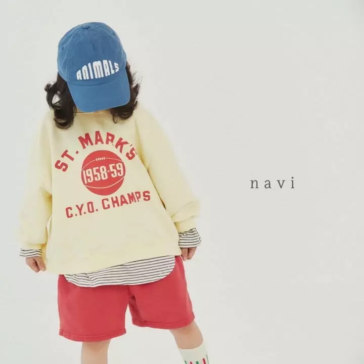 Navi - Korean Children Fashion - #kidsstore - Basket Sweatshirt - 4