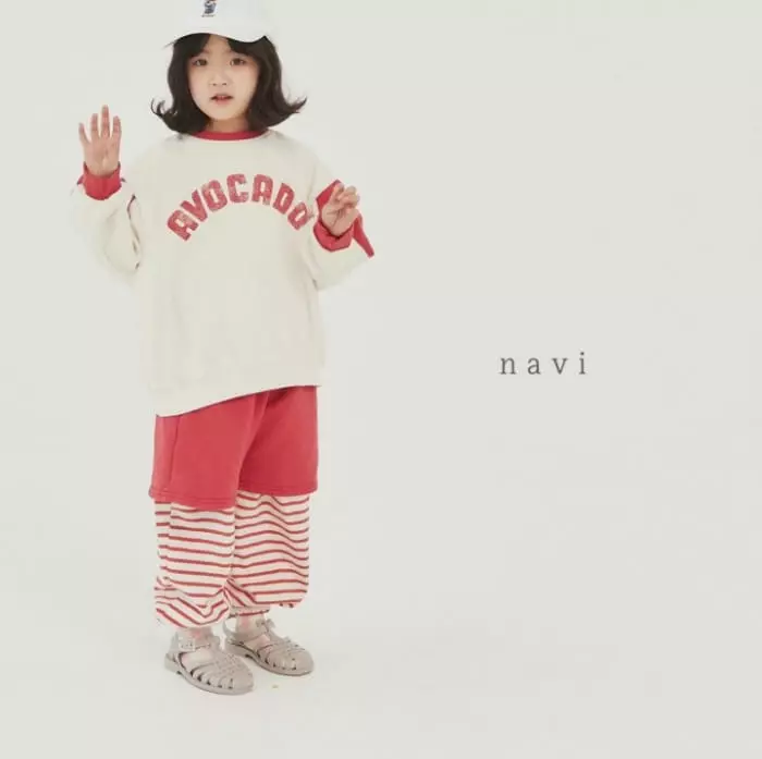 Navi - Korean Children Fashion - #littlefashionista - Avocado Sweatshirt - 6