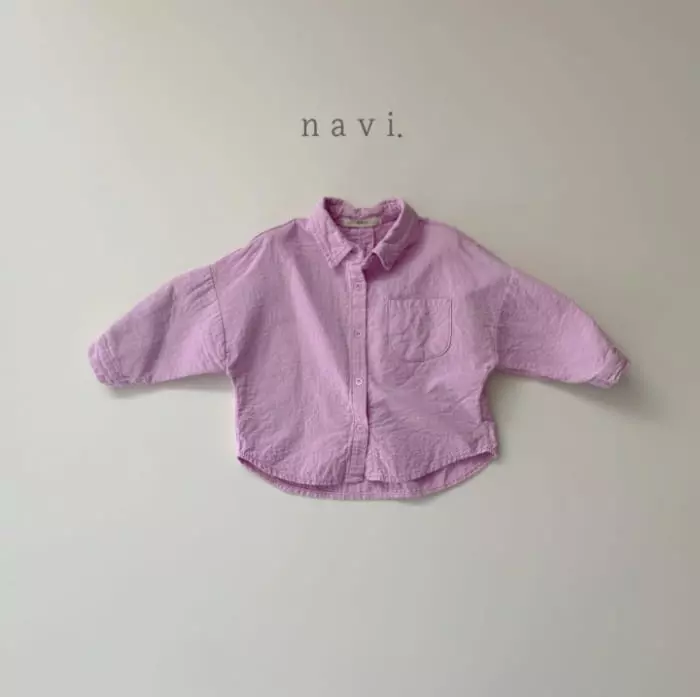 Navi - Korean Children Fashion - #littlefashionista - Round Shirt - 2