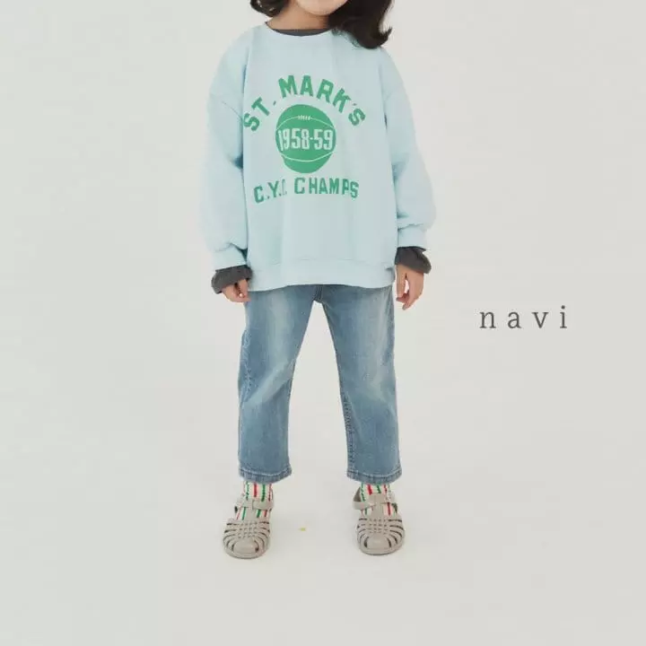 Navi - Korean Children Fashion - #minifashionista - Basket Sweatshirt - 8