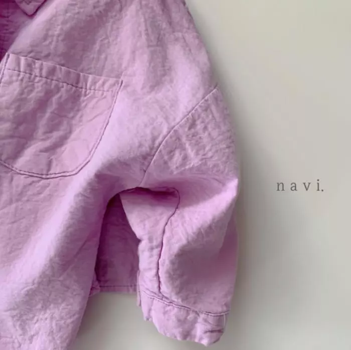 Navi - Korean Children Fashion - #magicofchildhood - Round Shirt - 4
