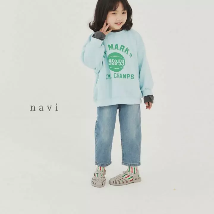 Navi - Korean Children Fashion - #prettylittlegirls - Basket Sweatshirt - 9
